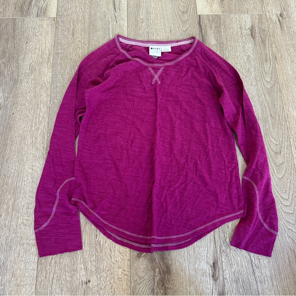 Roxy Girl Magenta Women's Crew Neck Sweater
